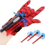 Spiderman Web shooters toy with gloves for kids,Web dart launcher wrist toy set  (Red)